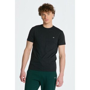 TRIČKO GANT SLIM SHIELD SS T-SHIRT čierna XL
