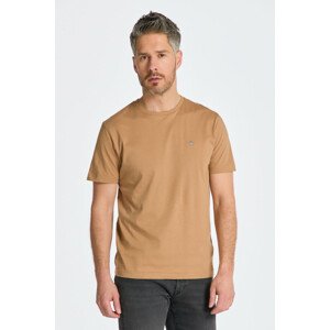 TRIČKO GANT REG SHIELD SS T-SHIRT hnedá 4XL