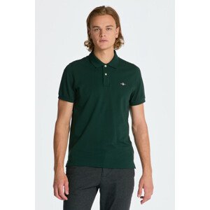 POLOKOŠEĽA GANT REG SHIELD SS PIQUE POLO zelená 5XL