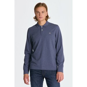 POLOKOŠEĽA GANT REG SHIELD LS PIQUE RUGGER modrá XXXL