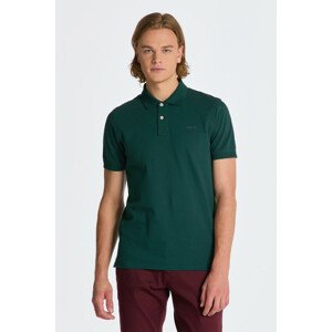 POLOKOŠEĽA GANT REG CONTRAST PIQUE SS RUGGER zelená XXL