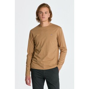 TRIČKO GANT REG SHIELD LS T-SHIRT hnedá M