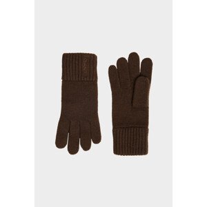 RUKAVICE GANT WOOL KNIT GLOVES hnedá None