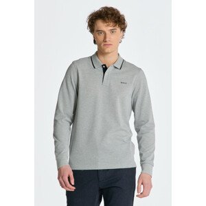 POLOKOŠEĽA GANT PIQUE LS POLO šedá XXXL