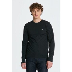 TRIČKO GANT SLIM SHIELD LS T-SHIRT čierna XL