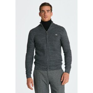 SVETER GANT 2TONE LINKS-LINKS FZ šedá L