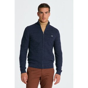 SVETER GANT 2TONE LINKS-LINKS FZ modrá XL