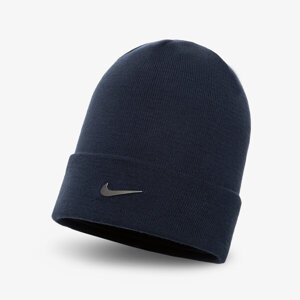 Nike U Nsw Beanie Cuffed Swoosh Tmavomodrá EUR ONE SIZE