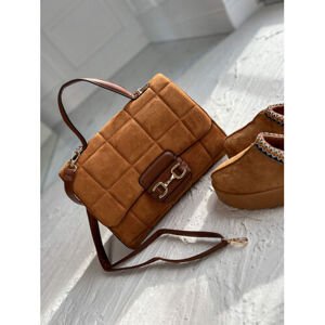 Dámska semišová kabelka CINDY veľkosť:  farba: brown