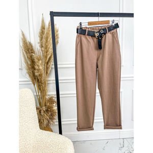 Športovo-elegantné nohavice s opaskom DONNA veľkosť: one size