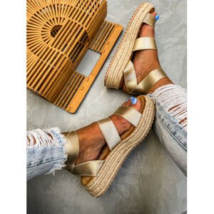 Zlaté dámske sandále RUTHELLE veľkosť: 36
