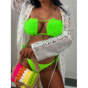 Neónové zelené fashion bikiny veľkosť: L