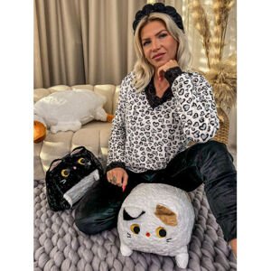 Dámske flísové pyžamo s čipkou HEART veľkosť: XL