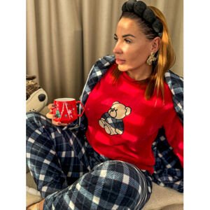 Trojdielné flísové pyžamo TEDDY BEAR veľkosť: L