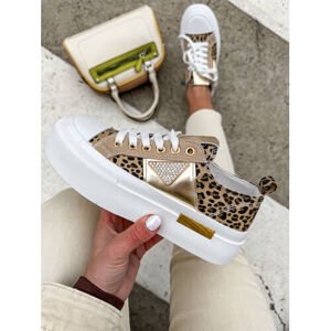 Leopardie tenisky zdobené kamienkami IMOLA veľkosť: 41