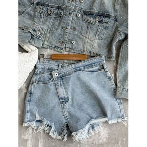 Denim sukňové nohavice CARLIE veľkosť: XL