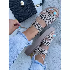 Leopardie dámske sandále MORENA veľkosť: 38