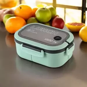 Obedový box s príborom farba: green