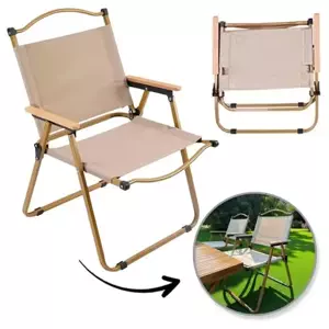 Skladacia turistická stolička farba: beige