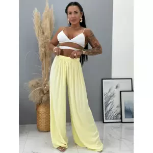 Palazzo nohavice z viskózy s gumeným pásom GRETA veľkosť: one size