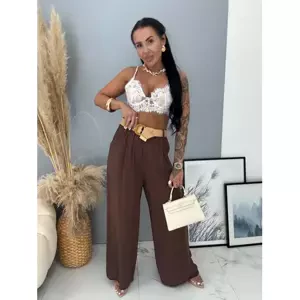 Palazzo nohavice s opaskom DORIS veľkosť: one size