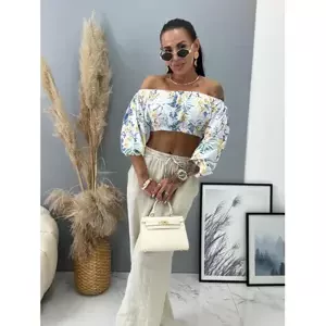 Kvetovaný crop-top TESSA veľkosť: L