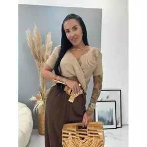 Trblietavý pletený top SALMA veľkosť: one size