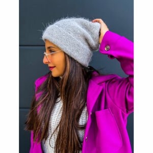 Teplá dámska čiapka NIRA+ farba: silver