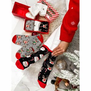 Trojdielny set vianočných ponožiek veľkosť: 37-41